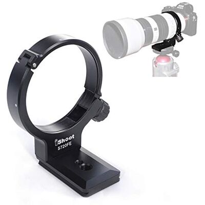 iShoot Collier d'objectif compatible avec Sony FE 70-200 mm f/4 G OSS SEL70200G, bague de montage pour trépied compatible avec Tamron 90 mm F2.8 Di III Macro VXD F072, support avec plaque à dégagement iShoot Collier d'objectif compatible avec Sony FE 70-200 mm f/4 G OSS SEL70200G, bague de montage pour trépied compatible avec Tamron 90 mm F2.8 Di III Macro VXD F072, support avec plaque à dégagement