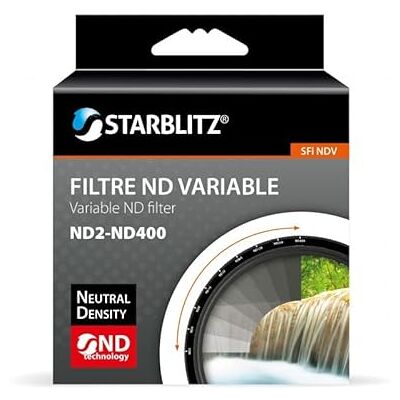Filtre ND Variable Starblitz 58mm - Expositions longues - Accessoire photo Filtre ND Variable Starblitz 58mm - Expositions longues - Accessoire photo