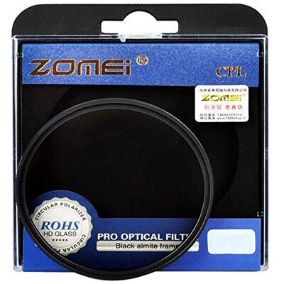ZoMei Filtre polarisant circulaire CPL 72 mm en verre optique AGC pour appareil photo Canon Nikon DSLR ZoMei Filtre polarisant circulaire CPL 72 mm en verre optique AGC pour appareil photo Canon Nikon DSLR