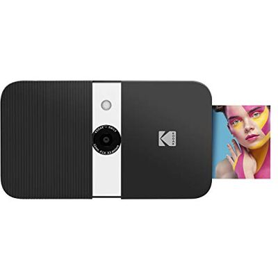 Kodak Smile Appareil photo numérique Appareil photo numérique à ouverture par glissière 10 MP avec imprimante ZINK 2x3 Noir/Blanc Kodak Smile Appareil photo numérique Appareil photo numérique à ouverture par glissière 10 MP avec imprimante ZINK 2x3 Noir/Blanc