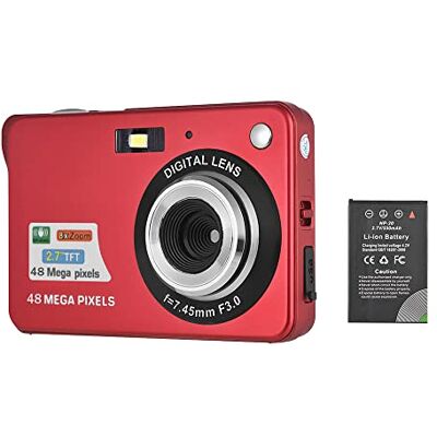 Andoer Appareil Photo numérique avec 2 Piles, Appareil Photo Compact 720P HD 18MP 8X Zoom avec écran LCD 2,7 Pouces pour Enfants, Seniors, Vacances Andoer Appareil Photo numérique avec 2 Piles, Appareil Photo Compact 720P HD 18MP 8X Zoom avec écran LCD 2,7 Pouces pour Enfants, Seniors, Vacances