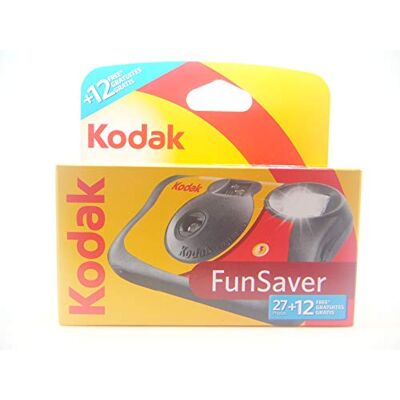 Kodak FUNFLASH/39 Appareil Photo jetable avec Flash 27+12 Poses Kodak FUNFLASH/39 Appareil Photo jetable avec Flash 27+12 Poses