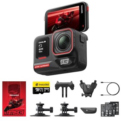 Insta360 Ace Pro 2 Édition MM93 Caméra d’Action 8K, caméra Moto, Excellence en Basse lumière, réduction du Bruit du Vent Insta360 Ace Pro 2 Édition MM93 Caméra d’Action 8K, caméra Moto, Excellence en Basse lumière, réduction du Bruit du Vent