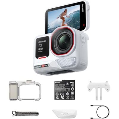 Insta360 Ace Pro 2 Arctic White Édition limitée – Xplorer Bundle Moonlight Silver 8K co-conçu avec Leica, capteur 1/1,3", double puce AI, faible luminosité, écran rabattable et édition IA Insta360 Ace Pro 2 Arctic White Édition limitée – Xplorer Bundle Moonlight Silver 8K co-conçu avec Leica, capteur 1/1,3", double puce AI, faible luminosité, écran rabattable et édition IA