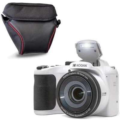 Kodak Pixpro AZ255 Appareil Photo Bridge 16 MP, Zoom Optique 25x, Full HD 1080p, Grand Angle 24 mm, Stabilisateur, Écran LCD 3", Étui Inclus – Idéal pour Voyages – Rouge Kodak Pixpro AZ255 Appareil Photo Bridge 16 MP, Zoom Optique 25x, Full HD 1080p, Grand Angle 24 mm, Stabilisateur, Écran LCD 3", Étui Inclus – Idéal pour Voyages – Rouge