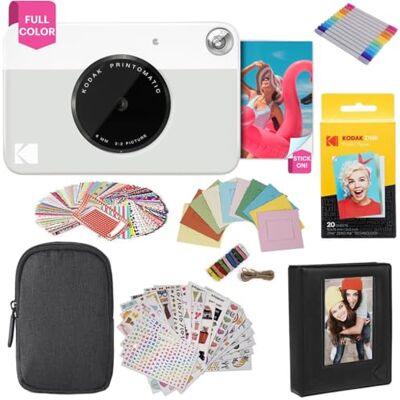 Appareil photo instantané Kodak Printomatic - Coffret cadeau gris - Appareil photo instantané Appareil photo instantané Kodak Printomatic - Coffret cadeau gris - Appareil photo instantané