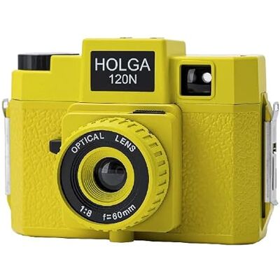 Holga Lomo Appareil photo moyen format 120N avec lentille en plastique Jaune Holga Lomo Appareil photo moyen format 120N avec lentille en plastique Jaune