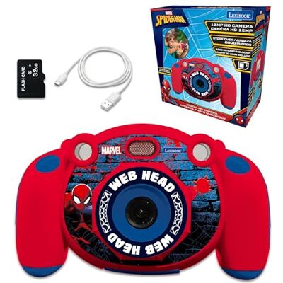 Lexibook Spiderman DJ080SPLXB Appareil photo numérique pour enfants, fonction photo et vidéo, jeux, carte SD 32 Go incluse Lexibook Spiderman DJ080SPLXB Appareil photo numérique pour enfants, fonction photo et vidéo, jeux, carte SD 32 Go incluse