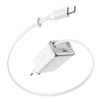 Anker Nano Chargeur iPhone USB C 35W, Chargeur Compact Haute Vitesse 2 Ports avec câble rétractable et Durable InstaCord, pour iPhone série 16/15/14, iPad, Pixel, et Bien Plus Encore Anker Nano Chargeur iPhone USB C 35W, Chargeur Compact Haute Vitesse 2 Ports avec câble rétractable et Durable InstaCord, pour iPhone série 16/15/14, iPad, Pixel, et Bien Plus Encore