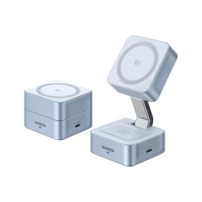 UGREEN MagFlow Qi2 25W Caricatore Wireless iPhone 2 in 1 Compatible avec iPhone 18 17 16 15 14 13 12 Air Plus Pro Max AirPods 5 4 3 Pro 3 2 Chargeur sans Fil Pliable Réglable UGREEN MagFlow Qi2 25W Caricatore Wireless iPhone 2 in 1 Compatible avec iPhone 18 17 16 15 14 13 12 Air Plus Pro Max AirPods 5 4 3 Pro 3 2 Chargeur sans Fil Pliable Réglable