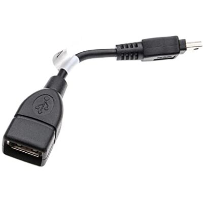 vhbw Adaptateur OTG compatible avec Sony DCR-SX73E, DCR-SX65E, DCR-SX85E Appareil Mobile Câble adaptateur Mini USB mâle vers USB A femelle Noir vhbw Adaptateur OTG compatible avec Sony DCR-SX73E, DCR-SX65E, DCR-SX85E Appareil Mobile Câble adaptateur Mini USB mâle vers USB A femelle Noir
