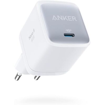 Anker Nano II 65 W Chargeur USB C, GaN II Technologie Charge Rapide pour iPhone 13/12/11/Pro/Mini, Samsung Galaxy S20/S10, iPad Pro, MacBook Pro/Air, Dell XPS 13, Note 20/10+, etc. Anker Nano II 65 W Chargeur USB C, GaN II Technologie Charge Rapide pour iPhone 13/12/11/Pro/Mini, Samsung Galaxy S20/S10, iPad Pro, MacBook Pro/Air, Dell XPS 13, Note 20/10+, etc.