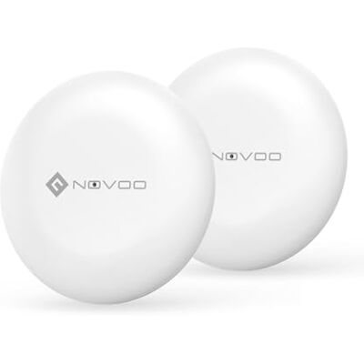 NOVOO Smart Tag, Étiquette Bluetooth pour Apple & Google Find My, Alarme 80dB, Étanche IPX5, Pile Remplaçable, Parfait pour Clés, Valises Et Sacs, 2 Packs NOVOO Smart Tag, Étiquette Bluetooth pour Apple & Google Find My, Alarme 80dB, Étanche IPX5, Pile Remplaçable, Parfait pour Clés, Valises Et Sacs, 2 Packs