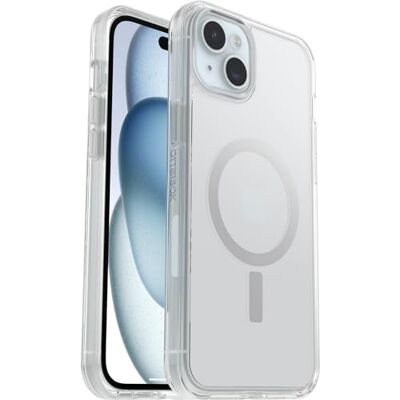 Otterbox Symmetry Clear pour MagSafe Coque pour iPhone 15 Plus/iPhone 14 Plus, Antichoc, anti-chute, fine, supporte 3 x plus de chutes que la norme militaire, Transparent Otterbox Symmetry Clear pour MagSafe Coque pour iPhone 15 Plus/iPhone 14 Plus, Antichoc, anti-chute, fine, supporte 3 x plus de chutes que la norme militaire, Transparent