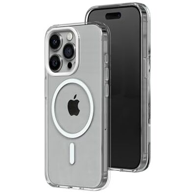 RhinoShield Coque Clear avec MagSafe pour iPhone 15 Pro Max Fixation magnétique renforcée, anti- jaunissement,haute transparence,antichoc, dépasse les normes militaires de protection RhinoShield Coque Clear avec MagSafe pour iPhone 15 Pro Max Fixation magnétique renforcée, anti- jaunissement,haute transparence,antichoc, dépasse les normes militaires de protection