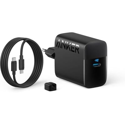 Anker Chargeur USB C 45 W, chargeur Samsung, prend en charge la charge rapide PPS pour Samsung Galaxy S24 Ultra/S24/S23+/S23/S22/Note20, iPhone 16/15, Pixel et plus (câbles de 1,5 m inclus) Anker Chargeur USB C 45 W, chargeur Samsung, prend en charge la charge rapide PPS pour Samsung Galaxy S24 Ultra/S24/S23+/S23/S22/Note20, iPhone 16/15, Pixel et plus (câbles de 1,5 m inclus)