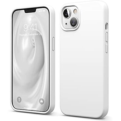 elago Coque en Silicone Liquide pour iPhone 13 Protection Intégrale Écran et Caméra, Antichoc, Coque Fine, Doublure Douce en Microfibre Anti-Rayures, 6,1 Pouces (Blanc) elago Coque en Silicone Liquide pour iPhone 13 Protection Intégrale Écran et Caméra, Antichoc, Coque Fine, Doublure Douce en Microfibre Anti-Rayures, 6,1 Pouces (Blanc)