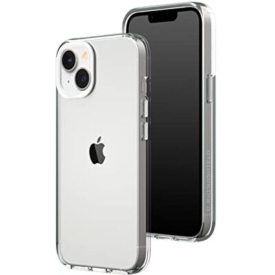 RhinoShield Coque Clear pour iPhone 14/13 Résistant au jaunissement, transparent, haute clarté, antichoc, dépasse les normes militaires de protection RhinoShield Coque Clear pour iPhone 14/13 Résistant au jaunissement, transparent, haute clarté, antichoc, dépasse les normes militaires de protection