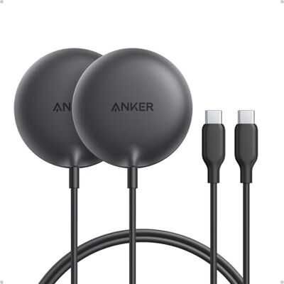 Anker Zolo Magnetisches kabelloses Ladepad 2er-Pack, Qi2-zertifiziert, 15W, MagSafe-kompatibel, für iPhone 17/16/15/14/13 Serie, AirPods usw. (Nicht für Pixel, ohne Netzteil) Anker Zolo Magnetisches kabelloses Ladepad 2er-Pack, Qi2-zertifiziert, 15W, MagSafe-kompatibel, für iPhone 17/16/15/14/13 Serie, AirPods usw. (Nicht für Pixel, ohne Netzteil)