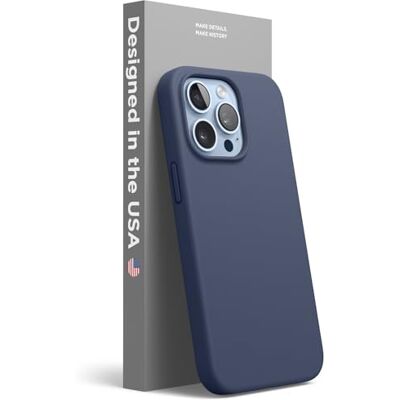 elago Coque en Silicone Liquide pour iPhone 13 Pro Protection Intégrale Écran et Caméra, Antichoc, Fin, Doublure Douce en Microfibre Anti-Rayures, 6,1 Pouces (Jean Indigo) elago Coque en Silicone Liquide pour iPhone 13 Pro Protection Intégrale Écran et Caméra, Antichoc, Fin, Doublure Douce en Microfibre Anti-Rayures, 6,1 Pouces (Jean Indigo)