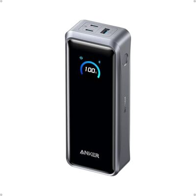 Anker Prime Batterie Externe 26250 mAh, Chargeur Portable 3 Ports, Sortie Max 300 W, Charge bilatérale, autorisée en Avion, Application, pour MacBook, iPhone séries 17/16 et Plus (Base Non Incluse) Anker Prime Batterie Externe 26250 mAh, Chargeur Portable 3 Ports, Sortie Max 300 W, Charge bilatérale, autorisée en Avion, Application, pour MacBook, iPhone séries 17/16 et Plus (Base Non Incluse)