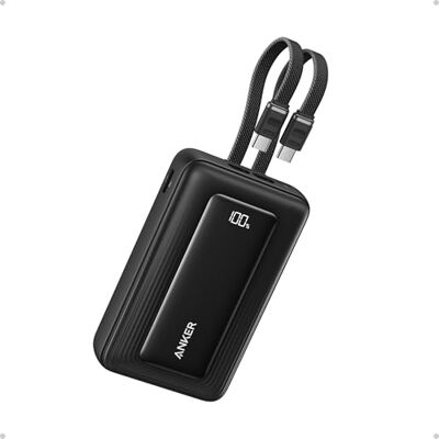 Anker Zolo Batterie Externe 20 000 mAh, Modèle 2025 Amélioré, Charge Rapide 45W Max, avec 2 Câbles USB-C Intégrés, 1 Port USB-C et A, Power Bank Compatible iPhone 17/16/15, Samsung et Plus Anker Zolo Batterie Externe 20 000 mAh, Modèle 2025 Amélioré, Charge Rapide 45W Max, avec 2 Câbles USB-C Intégrés, 1 Port USB-C et A, Power Bank Compatible iPhone 17/16/15, Samsung et Plus