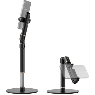 NEEWER Basics Support de Téléphone Portable pour Bureau, Pince de Fixation Réglable avec Base en Métal Lestée, Phone Stand de Table de Bureau Compatible avec iPhone 16 15 Pro Max Plus Samsung,ST006 NEEWER Basics Support de Téléphone Portable pour Bureau, Pince de Fixation Réglable avec Base en Métal Lestée, Phone Stand de Table de Bureau Compatible avec iPhone 16 15 Pro Max Plus Samsung,ST006