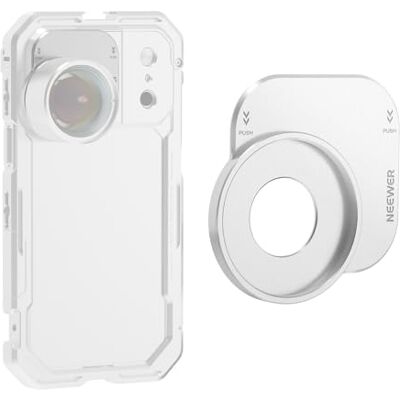 NEEWER Plaque arrière de filtre 37mm pour cage PA143/PA144 uniquement, rig vidéo rapide, accessoires photo mobile compatibles iPhone 17 Pro 17 Pro Max Beastgrip, PA152 (Silver) NEEWER Plaque arrière de filtre 37mm pour cage PA143/PA144 uniquement, rig vidéo rapide, accessoires photo mobile compatibles iPhone 17 Pro 17 Pro Max Beastgrip, PA152 (Silver)