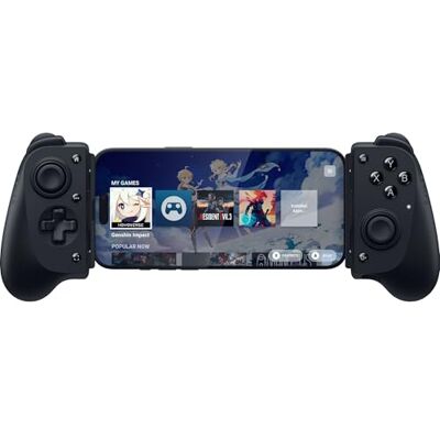 Razer Kishi V3 Contrôleur mobile de taille normale pour iPhone et smartphones Android USB-C Plug-and-Play sticks analogiques anti-dérive 12 boutons (Sensa HD Haptics, Nexus Game Launcher) Noir Razer Kishi V3 Contrôleur mobile de taille normale pour iPhone et smartphones Android USB-C Plug-and-Play sticks analogiques anti-dérive 12 boutons (Sensa HD Haptics, Nexus Game Launcher) Noir