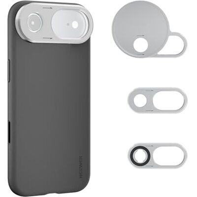 NEEWER Étui pour iPhone Air Uniquement,Coque Protection modulaire en TPU/PC&Anneau de Filtre 67mm,Plaque arrière pour Objectif 17mm,Compatible avec Moment MagSafe pour iPhone Air,PA162 (Noir+Argent) NEEWER Étui pour iPhone Air Uniquement,Coque Protection modulaire en TPU/PC&Anneau de Filtre 67mm,Plaque arrière pour Objectif 17mm,Compatible avec Moment MagSafe pour iPhone Air,PA162 (Noir+Argent)