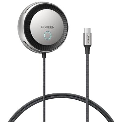 UGREEN MagFlow Pro Caricatore Wireless MagSafe Qi2 25W Compatible avec iPhone 18/17/16/15/14/13/12 Air Plus Pro Max AirPods 5/4/3/Pro/2/3, Refroidissement TEC Actif Ventilateur UGREEN MagFlow Pro Caricatore Wireless MagSafe Qi2 25W Compatible avec iPhone 18/17/16/15/14/13/12 Air Plus Pro Max AirPods 5/4/3/Pro/2/3, Refroidissement TEC Actif Ventilateur