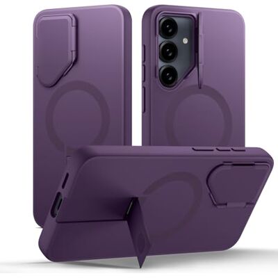 SURITCH Coque magnétique compatible avec Samsung Galaxy S25 FE étui avec couverture de caméra et support en métal antichoc de protection pour Galaxy S25 FE 5G (Violet) SURITCH Coque magnétique compatible avec Samsung Galaxy S25 FE étui avec couverture de caméra et support en métal antichoc de protection pour Galaxy S25 FE 5G (Violet)