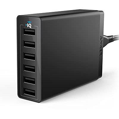 Anker PowerPort 6 - Chargeur de bureau 6 ports USB Anker PowerPort 6 - Chargeur de bureau 6 ports USB
