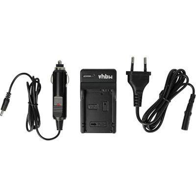 vhbw Chargeur compatible avec caméscope Canon LP-E8 Station de charge, adaptateur de voiture, indicateur de niveau de charge vhbw Chargeur compatible avec caméscope Canon LP-E8 Station de charge, adaptateur de voiture, indicateur de niveau de charge