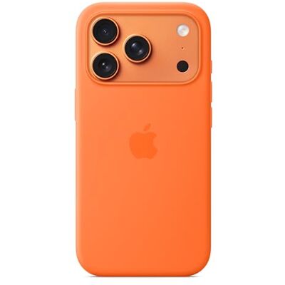 Apple Coque en silicone avec MagSafe pour iPhone 17 Pro – Orange Apple Coque en silicone avec MagSafe pour iPhone 17 Pro – Orange 