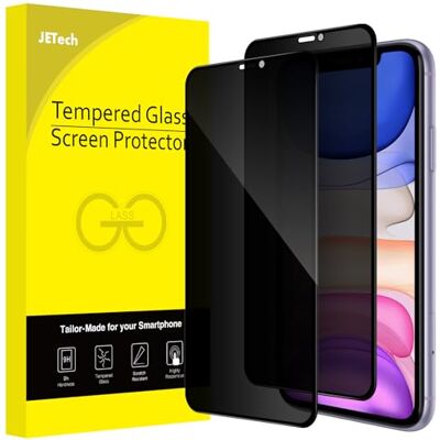 JETech Verre Trempé Anti-Espion pour iPhone 11/XR, Lot de 2 JETech Verre Trempé Anti-Espion pour iPhone 11/XR, Lot de 2