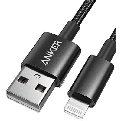 Anker Cable USB-A vers Lightning, Nylon de Qualité Supérieure, Câble de Charge Certifié MFi pour iPhone SE/XS/XS Max/XR/X/8 Plus/7/6 Plus, iPad, et bien plus encore (1 m) Anker Cable USB-A vers Lightning, Nylon de Qualité Supérieure, Câble de Charge Certifié MFi pour iPhone SE/XS/XS Max/XR/X/8 Plus/7/6 Plus, iPad, et bien plus encore (1 m)