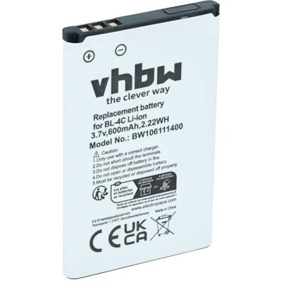 vhbw Batterie Remplacement pour Doro DFB-0350, RCB01P03 pour téléphone Portable (600mAh, 3,7V, Li-ION) vhbw Batterie Remplacement pour Doro DFB-0350, RCB01P03 pour téléphone Portable (600mAh, 3,7V, Li-ION)