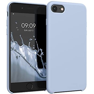 kwmobile Housse compatible avec Apple iPhone SE (2022/2020) / iPhone 8/7 coque Housse de téléphone protection souple en TPU silicone bleu clair mat kwmobile Housse compatible avec Apple iPhone SE (2022/2020) / iPhone 8/7 coque Housse de téléphone protection souple en TPU silicone bleu clair mat