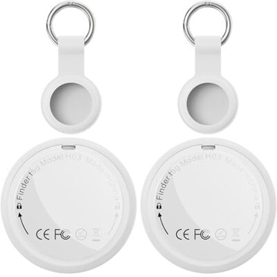 Fitabok Smart Tracker Tag 2 Pack Traceur Bluetooth Avec Apple Localiser (Uniquement IOS), Avec éTui De Protection, Trouver Des CléS, Smart Tag Pour VéLo Valise Sac Chiens, Batterie RemplaçAble Fitabok Smart Tracker Tag 2 Pack Traceur Bluetooth Avec Apple Localiser (Uniquement IOS), Avec éTui De Protection, Trouver Des CléS, Smart Tag Pour VéLo Valise Sac Chiens, Batterie RemplaçAble
