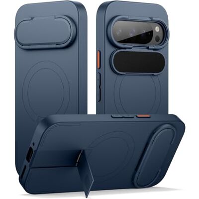SURITCH Coque magnétique antichoc pour Google Pixel 9 Pro XL avec support et coque de protection pour appareil photo, protection de coque antichoc Bleu SURITCH Coque magnétique antichoc pour Google Pixel 9 Pro XL avec support et coque de protection pour appareil photo, protection de coque antichoc Bleu