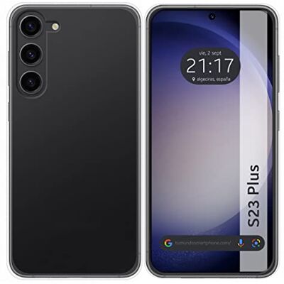 Tumundosmartphone Coque en silicone gel TPU transparent pour Samsung Galaxy S23+ Plus 5G Tumundosmartphone Coque en silicone gel TPU transparent pour Samsung Galaxy S23+ Plus 5G