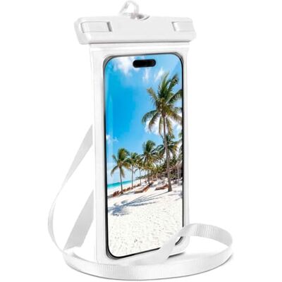 OneFlow Sac de plage pour Samsung Galaxy A15 (4G/5G) Coque étanche avec fenêtre tactile et fenêtre pour appareil photo Pour voyage, natation Avec bracelet et cordon de serrage Blanc OneFlow Sac de plage pour Samsung Galaxy A15 (4G/5G) Coque étanche avec fenêtre tactile et fenêtre pour appareil photo Pour voyage, natation Avec bracelet et cordon de serrage Blanc
