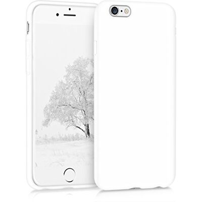 kwmobile Housse compatible avec Apple iPhone 6 / 6S coque Housse de téléphone protection souple en silicone blanc mat kwmobile Housse compatible avec Apple iPhone 6 / 6S coque Housse de téléphone protection souple en silicone blanc mat