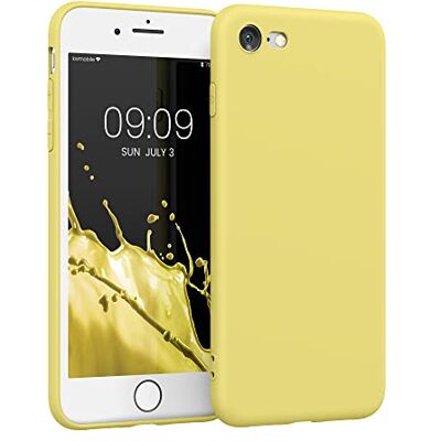kwmobile Housse compatible avec Apple iPhone SE (2022) / iPhone SE (2020) / iPhone 8 / iPhone 7 coque Housse de téléphone en TPU avec protection appareil photo jaune mat kwmobile Housse compatible avec Apple iPhone SE (2022) / iPhone SE (2020) / iPhone 8 / iPhone 7 coque Housse de téléphone en TPU avec protection appareil photo jaune mat