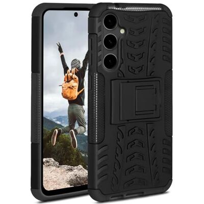 OneFlow Étui de protection rigide compatible avec Samsung Galaxy S23 FE – Coque de protection extérieure résistante aux chocs, avec support, protection de l'appareil photo et de l'écran, obsidienne - OneFlow Étui de protection rigide compatible avec Samsung Galaxy S23 FE – Coque de protection extérieure résistante aux chocs, avec support, protection de l'appareil photo et de l'écran, obsidienne -
