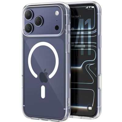 Belkin SheerForce Clear Coque iPhone 17 Pro Max, Coque de Protection Compatible MagSafe, Design Fin, Protection Antimicrobienne, Antirayure, Magnétique et Anti-Impacts, Transparent Belkin SheerForce Clear Coque iPhone 17 Pro Max, Coque de Protection Compatible MagSafe, Design Fin, Protection Antimicrobienne, Antirayure, Magnétique et Anti-Impacts, Transparent