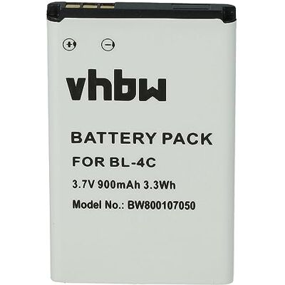 vhbw Batterie compatible avec Emporia TalkGlam F88, IO88, MD212 Téléphone portable (900 mAh, 3,7 V, Li-Ion) vhbw Batterie compatible avec Emporia TalkGlam F88, IO88, MD212 Téléphone portable (900 mAh, 3,7 V, Li-Ion)