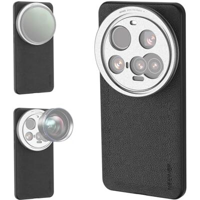 NEEWER 15 Ultra Coque de protection pour téléphone compatible avec Xiaomi 15 Ultra, en similicuir TPU + PC, avec supports d'objectif de 17 mm et adaptateur de filtre 67 mm pour la recharge sans fil NEEWER 15 Ultra Coque de protection pour téléphone compatible avec Xiaomi 15 Ultra, en similicuir TPU + PC, avec supports d'objectif de 17 mm et adaptateur de filtre 67 mm pour la recharge sans fil
