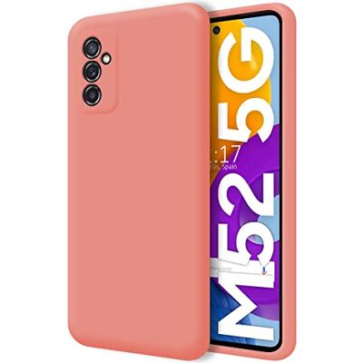 Coque Rose en Silicone Liquide Samsung Galaxy M52 5G - Phone Case Coque Rose en Silicone Liquide Samsung Galaxy M52 5G - Phone Case